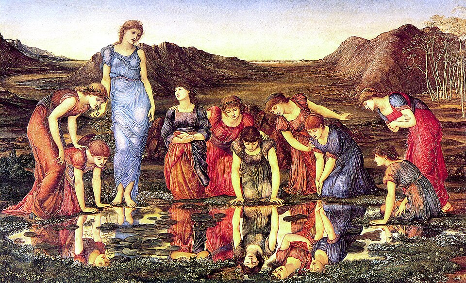 Burne-Jones,_Edward_-_The_Mirror_of_Venus_-_1875_-_hi_res